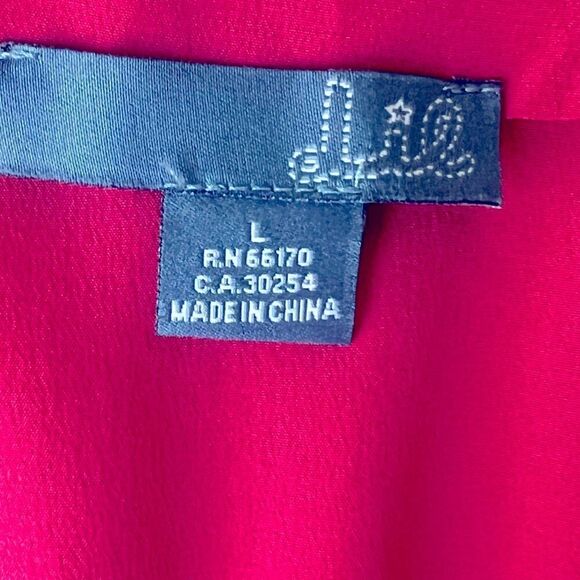 Lil For Anthropologie Pink Draped 100% Silk pleated A Line Smocked Back Dress L - Picture 11 of 13